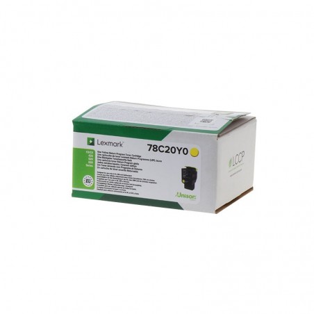 Lexmark CS421/CS521/CS622/CX421/CX522/CX622/CX625 Amarillo Cartucho de Toner Original - 78C20Y0