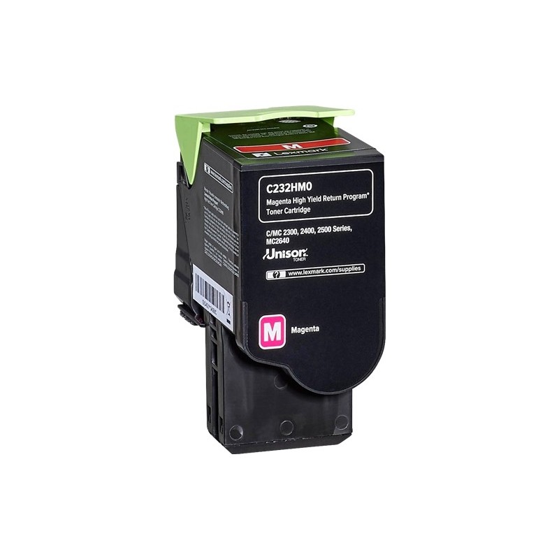 Lexmark C2325/C2425/C2535/MC2325/MC2425/MC2535/MC2640 Magenta Cartucho de Toner Original - C232HM0