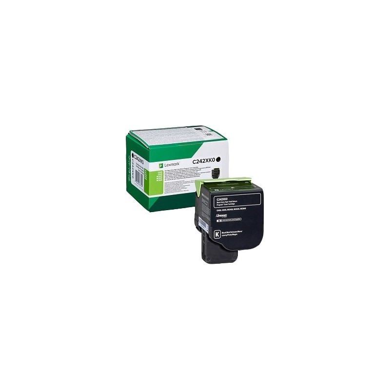 Lexmark C2425/C2535/MC2425/MC2535/MC2640 Negro Cartucho de Toner Original - C242XK0