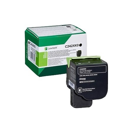 Lexmark C2425/C2535/MC2425/MC2535/MC2640 Negro Cartucho de Toner Original - C242XK0