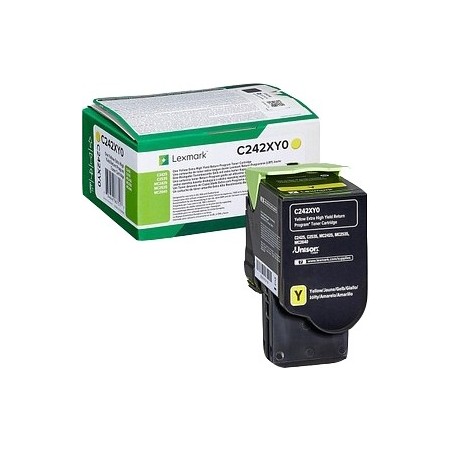 Lexmark C2425/C2535/MC2425/MC2535/MC2640 Amarillo Cartucho de Toner Original - C242XY0