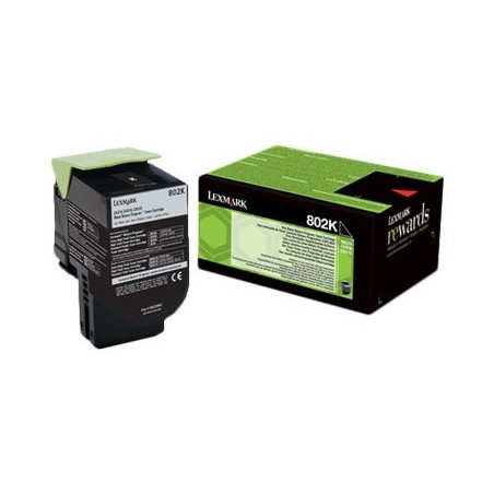 Lexmark CX310/CX410/CX510 Negro Cartucho de Toner Original - 80C20K0/802K