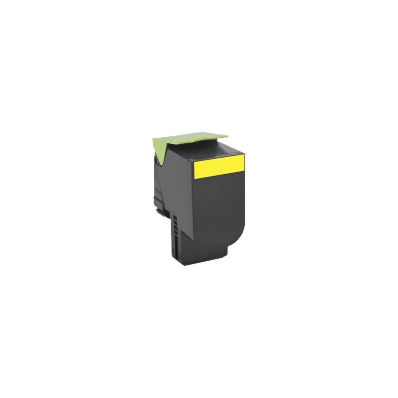 Lexmark CX410/CX510 Amarillo Cartucho de Toner Original - 80C2HY0/80C2HYE/802HY