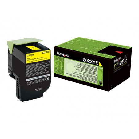 Lexmark CX510 Amarillo Cartucho de Toner Original - 80C2XY0/80C2XYE/802XY