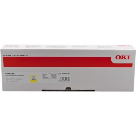 OKI C831/C841 Amarillo Cartucho de Toner Original - 44844505