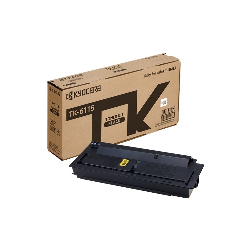 Kyocera TK6115 Negro Cartucho de Toner Original - 1T02P10NL0