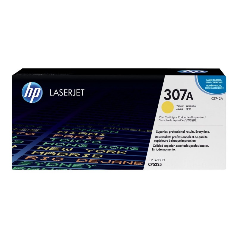 HP CE742A Amarillo Cartucho de Toner Original - 307A