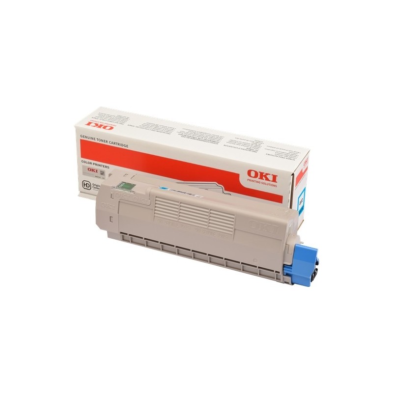 OKI C612 Cyan Cartucho de Toner Original - 46507507