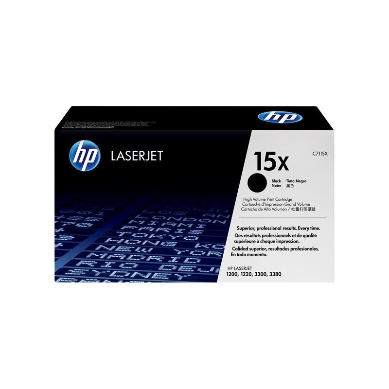 HP C7115X Negro Cartucho de Toner Original - 15X