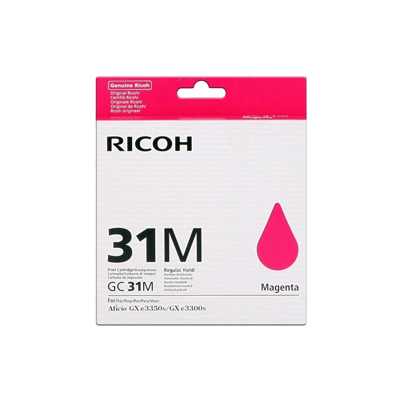 Ricoh GC31M Magenta Cartucho de Gel Original - 405690