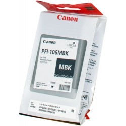 Canon PFI106 Negro Mate Cartucho de Tinta Original - PFI106MBK/6620B001