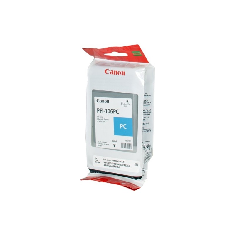 Canon PFI106 Cyan Photo Cartucho de Tinta Original - PFI106PC/6625B001