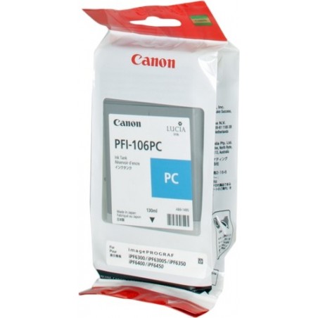 Canon PFI106 Cyan Photo Cartucho de Tinta Original - PFI106PC/6625B001