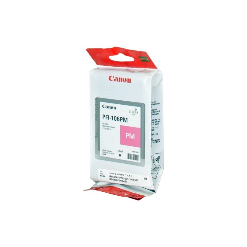 Canon PFI106 Magenta Photo Cartucho de Tinta Original - PFI106MC/6626B001