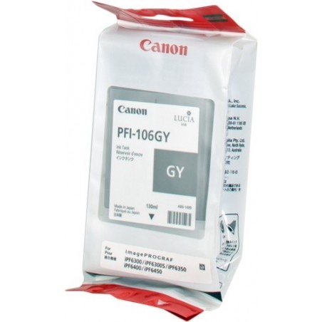 Canon PFI106 Gris Cartucho de Tinta Original - PFI106GY/6630B001