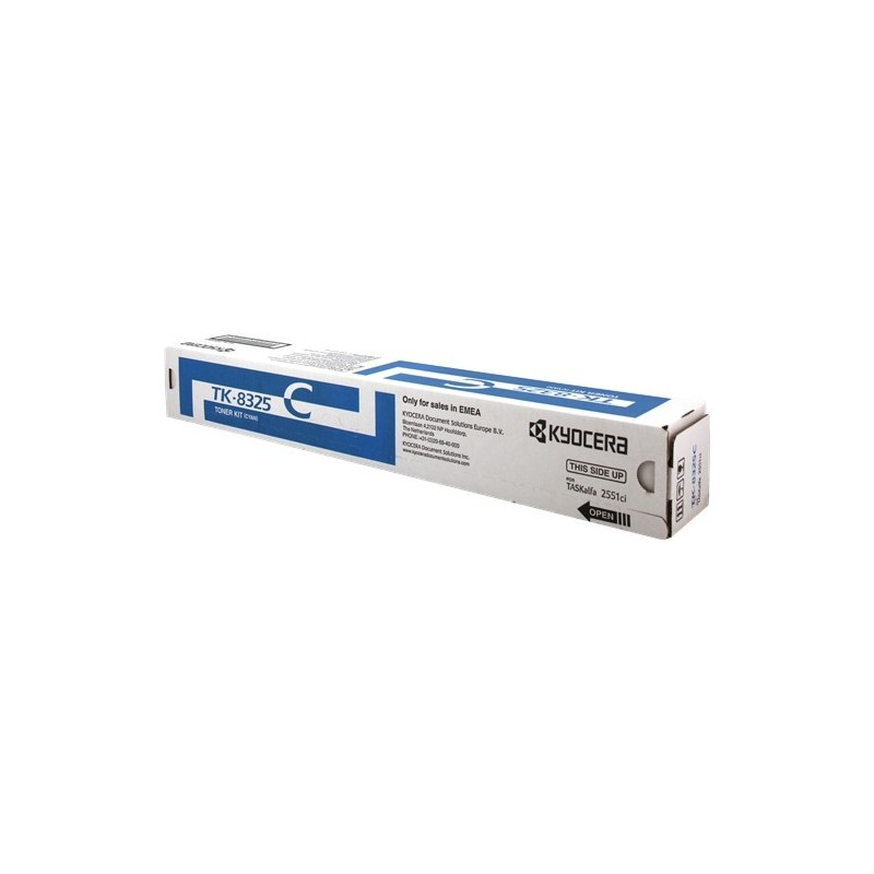 Kyocera TK8325 Cyan Cartucho de Toner Original - 1T02NPCNL0/TK8325C