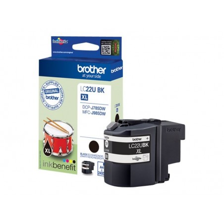 Brother LC22U Negro Cartucho de Tinta Original - LC22UBKBP