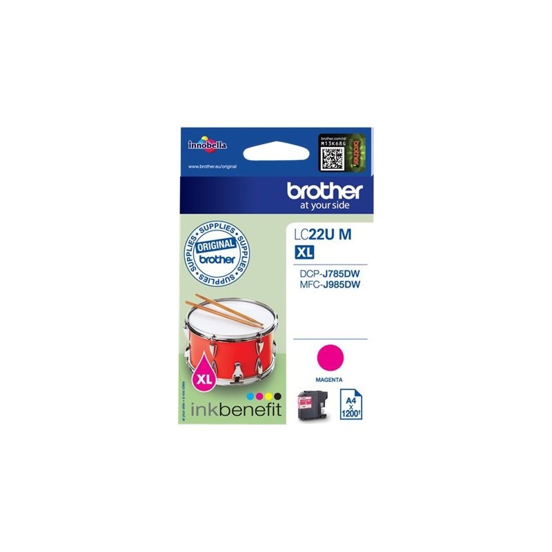 Brother LC22U Magenta Cartucho de Tinta Original - LC22UMBP