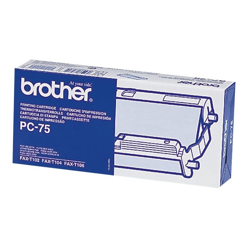 Brother PC75 Cartucho y Rollo de Transferencia Termica Original - 1 Rollo