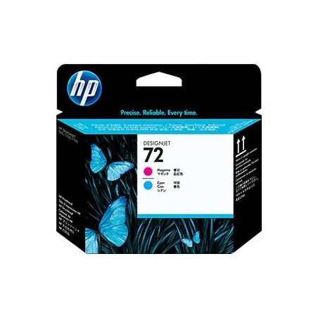 HP 72 Cabezal de Impresion Original - Cyan y Magenta - C9383A