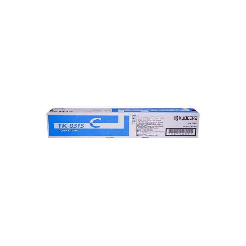 Kyocera TK8315 Cyan Cartucho de Toner Original - 1T02MVCNL0/TK8315C