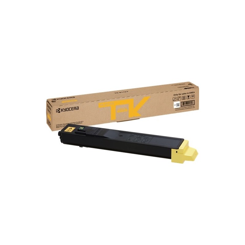 Kyocera TK8115 Amarillo Cartucho de Toner Original - 1T02P3ANL0/TK8115Y