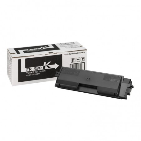 Kyocera TK580 Negro Cartucho de Toner Original - 1T02KT0NL0/TK580K