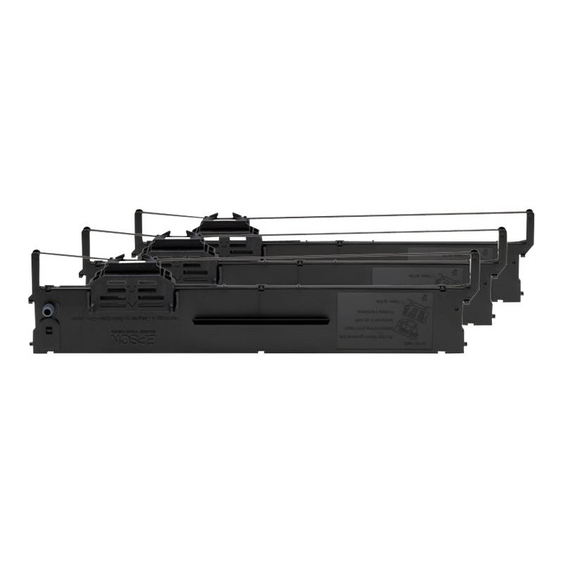 Epson PLQ20/PLQ22/PLQ30 Negra Pack de 3 Cintas Matriciales Originales - C13S015339