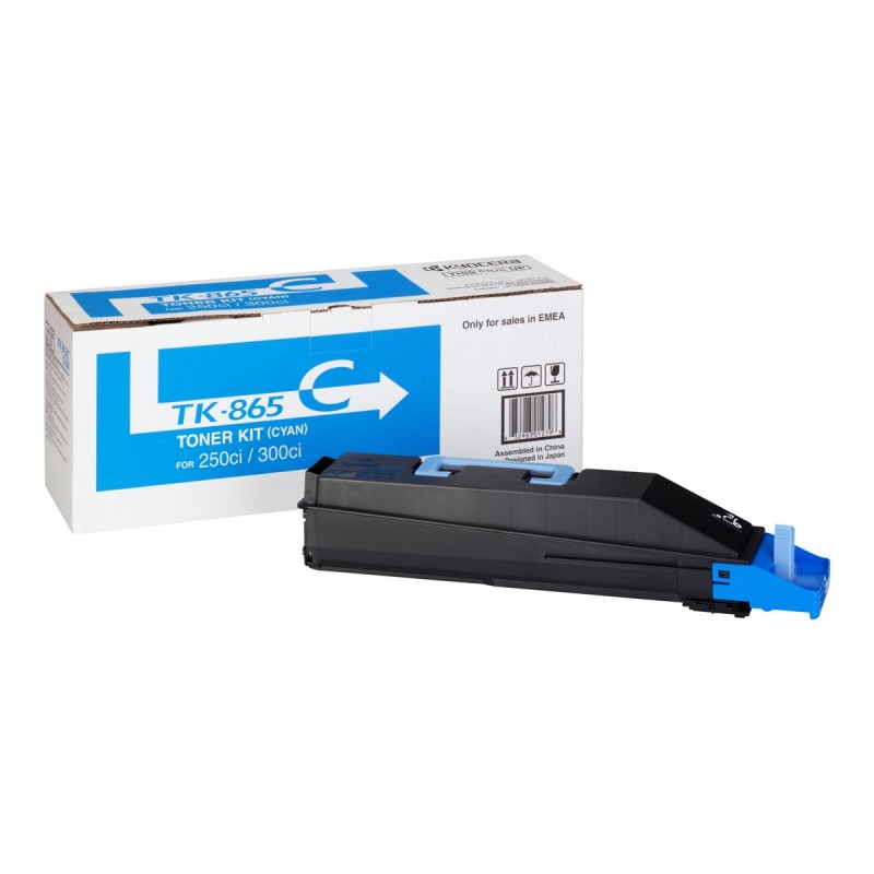 Kyocera TK865 Cyan Cartucho de Toner Original - 1T02JZCEU0/TK865C