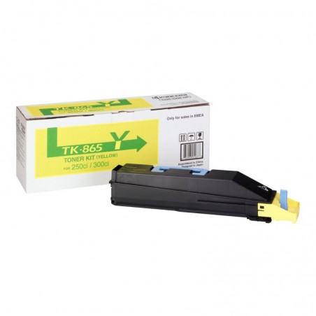 Kyocera TK865 Amarillo Cartucho de Toner Original - 1T02JZAEU0/TK865Y