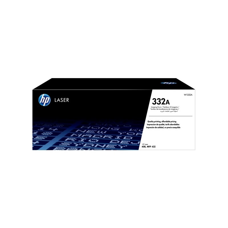 HP W1332A Negro Tambor de Imagen Original - 332A (Drum)