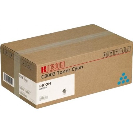 Ricoh Aficio MPC6503SP/MPC8003SP/IMC6500/IMC8000 Cyan Cartucho de Toner Original - 842195/C8003C