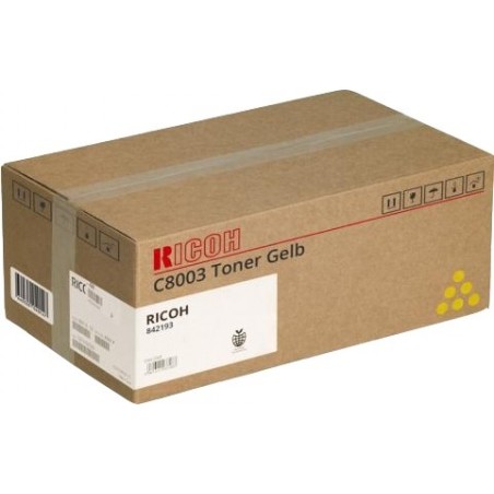 Ricoh Aficio MPC6503SP/MPC8003SP/IMC6500/IMC8000 Amarillo Cartucho de Toner Original - 842193/C8003Y