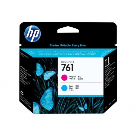 HP 761 Cabezal de Impresion Original - Cyan y Magenta - CH646A