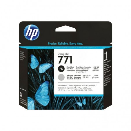 HP 771 Cabezal de Impresion Original - Negro Photo, Gris Light - CE020A