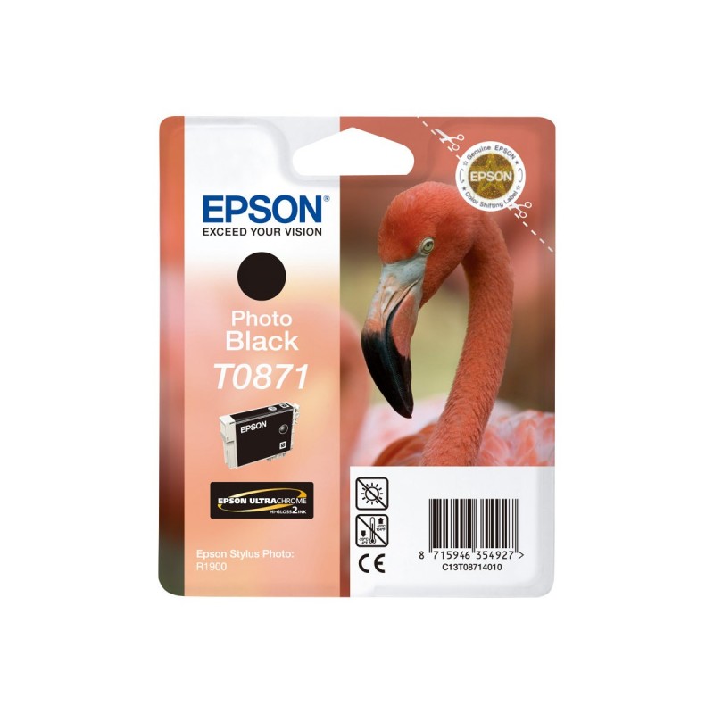 Epson T0871 Negro Photo Cartucho de Tinta Original - C13T08714010