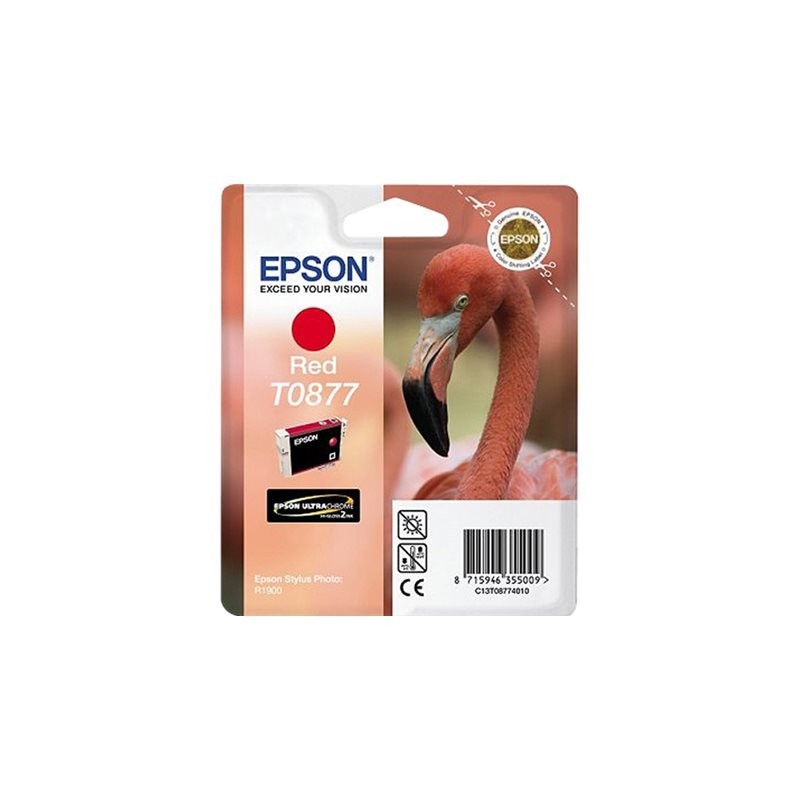 Epson T0877 Rojo Cartucho de Tinta Original - C13T08774010