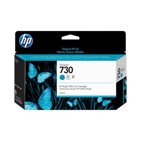 HP 730 Cyan Cartucho de Tinta Original - P2V62A