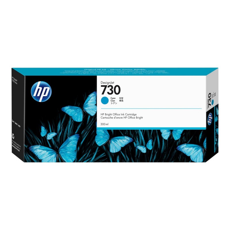 HP 730 Cyan Cartucho de Tinta Original - P2V68A