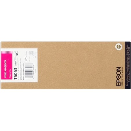 Epson T6063 Magenta Vivido Cartucho de Tinta Original - C13T606300