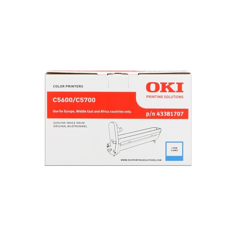 OKI C5600/C5700 Cyan Tambor de Imagen Original - 43381707 (Drum)