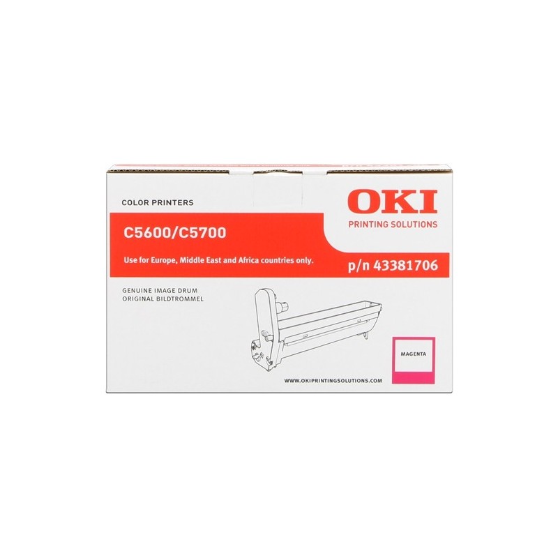 OKI C5600/C5700 Magenta Tambor de Imagen Original - 43381706 (Drum)