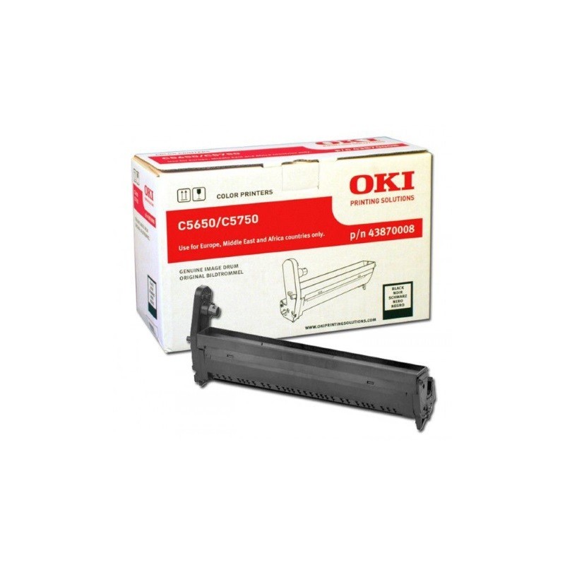 OKI C5650/C5750 Negro Tambor de Imagen Original - 43870008 (Drum)