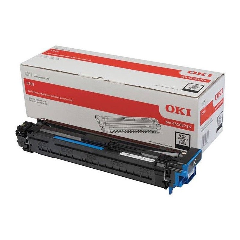 OKI C911/C931 Negro Tambor de Imagen Original - 45103716