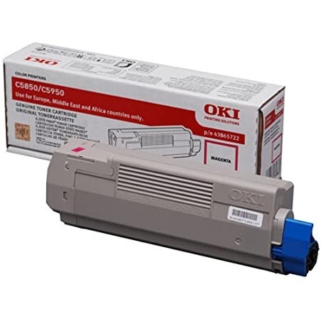 OKI C5850/C5950/MC560 Magenta Cartucho de Toner Original - 43865722