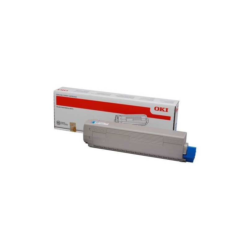 OKI C822 Cyan Cartucho de Toner Original - 44844615