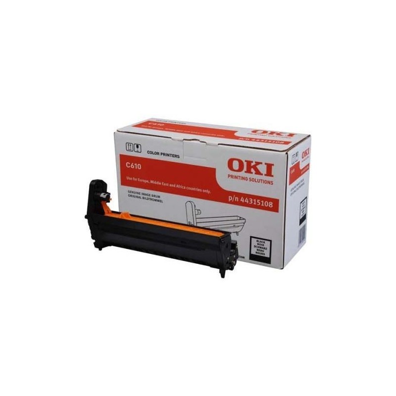 OKI C610 Negro Tambor de Imagen Original - 44315108 (Drum)