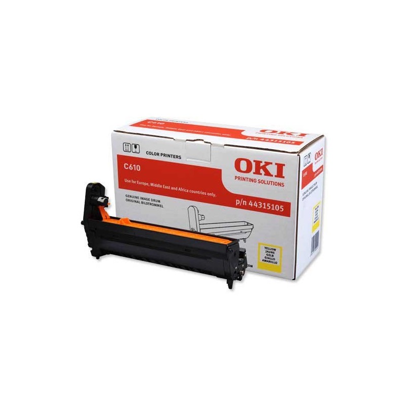 OKI C610 Amarillo Tambor de Imagen Original - 44315105 (Drum)