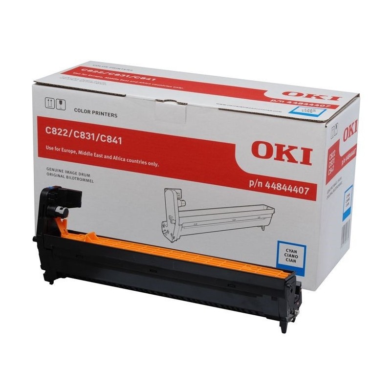 OKI C822/C831/C841 Cyan Tambor de Imagen Original - 44844407 (Drum)