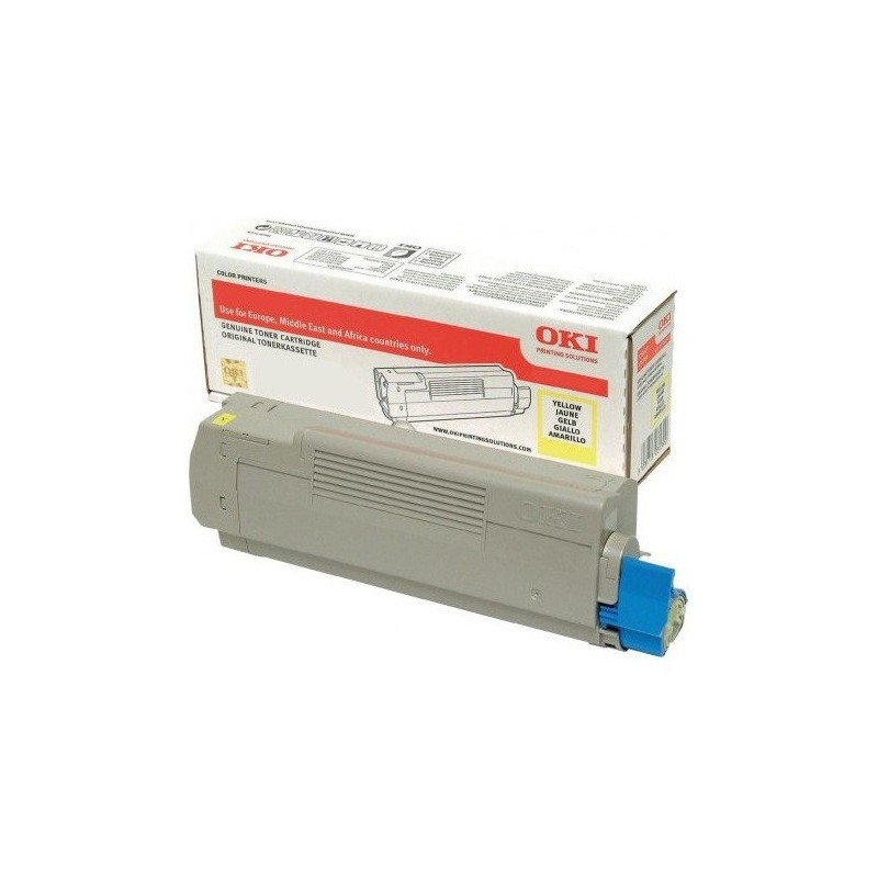 OKI C712 Amarillo Cartucho de Toner Original - 46507613